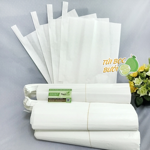 Bọc trái cây nhà vườn Thanh Hà chất liệu giấy sáp trắng 20x30cm