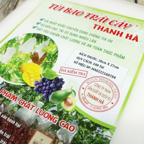 Túi bọc trái cây chống côn trùng Thanh Hà có thể tái sử dụng 20x27cm